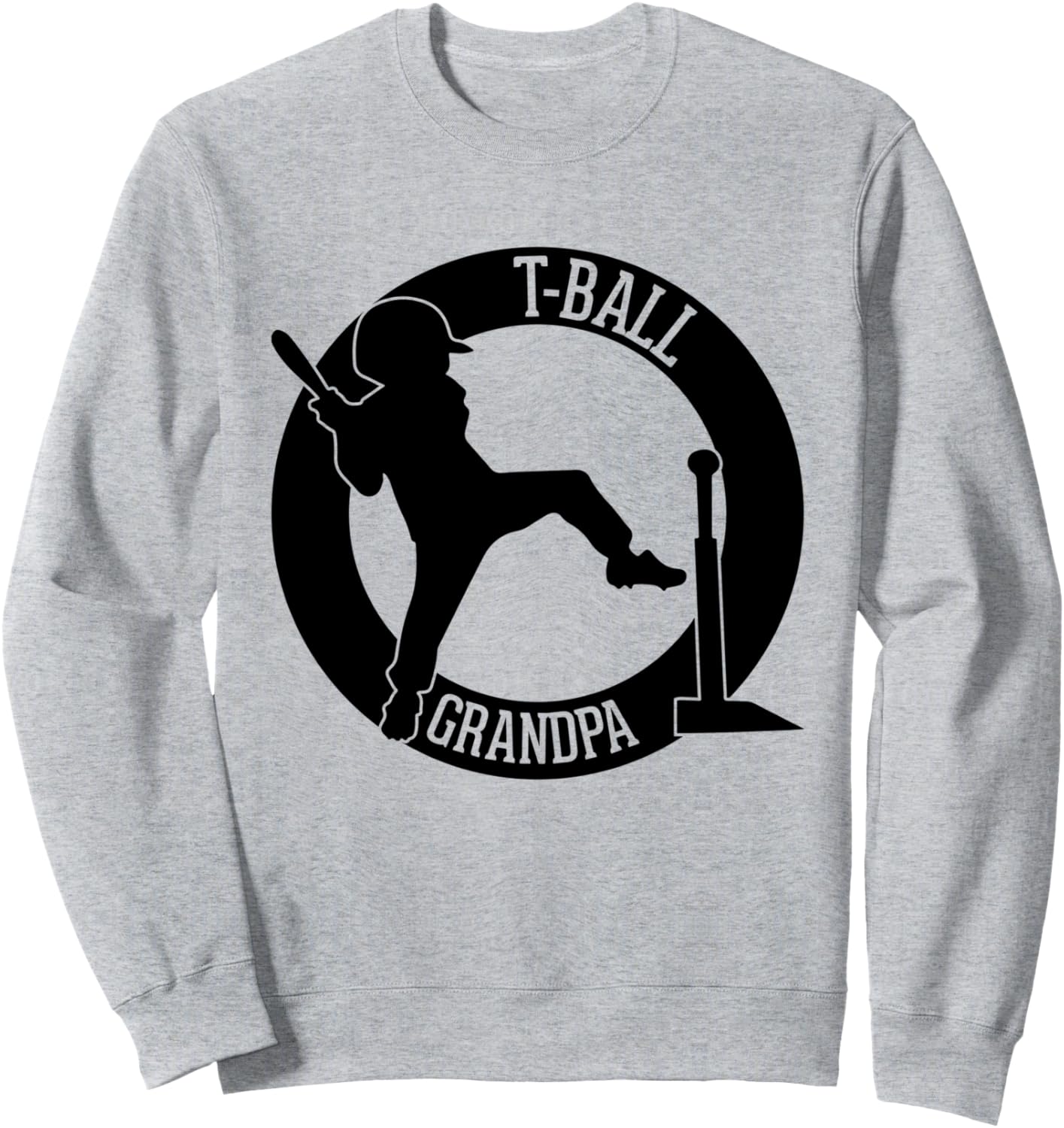 

Толстовка с надписью «Дедушка-игрок в ти-бол» Teeball Grandpa Tee-Ball Player Grandpa, серый