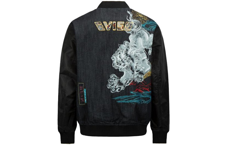 

Куртка мужская джинсовая синяя/черная Evisu, синий/черный