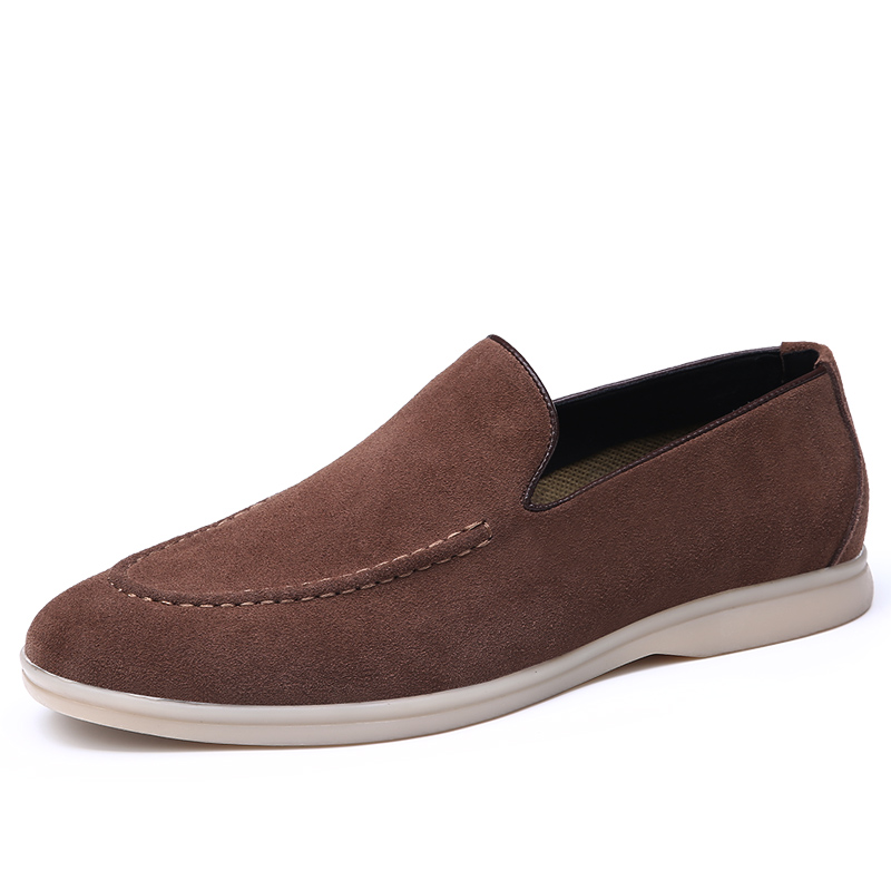 

XIAOTOULANG Мужские повседневные туфли мужские низкие топы коричневые, цвет Brown