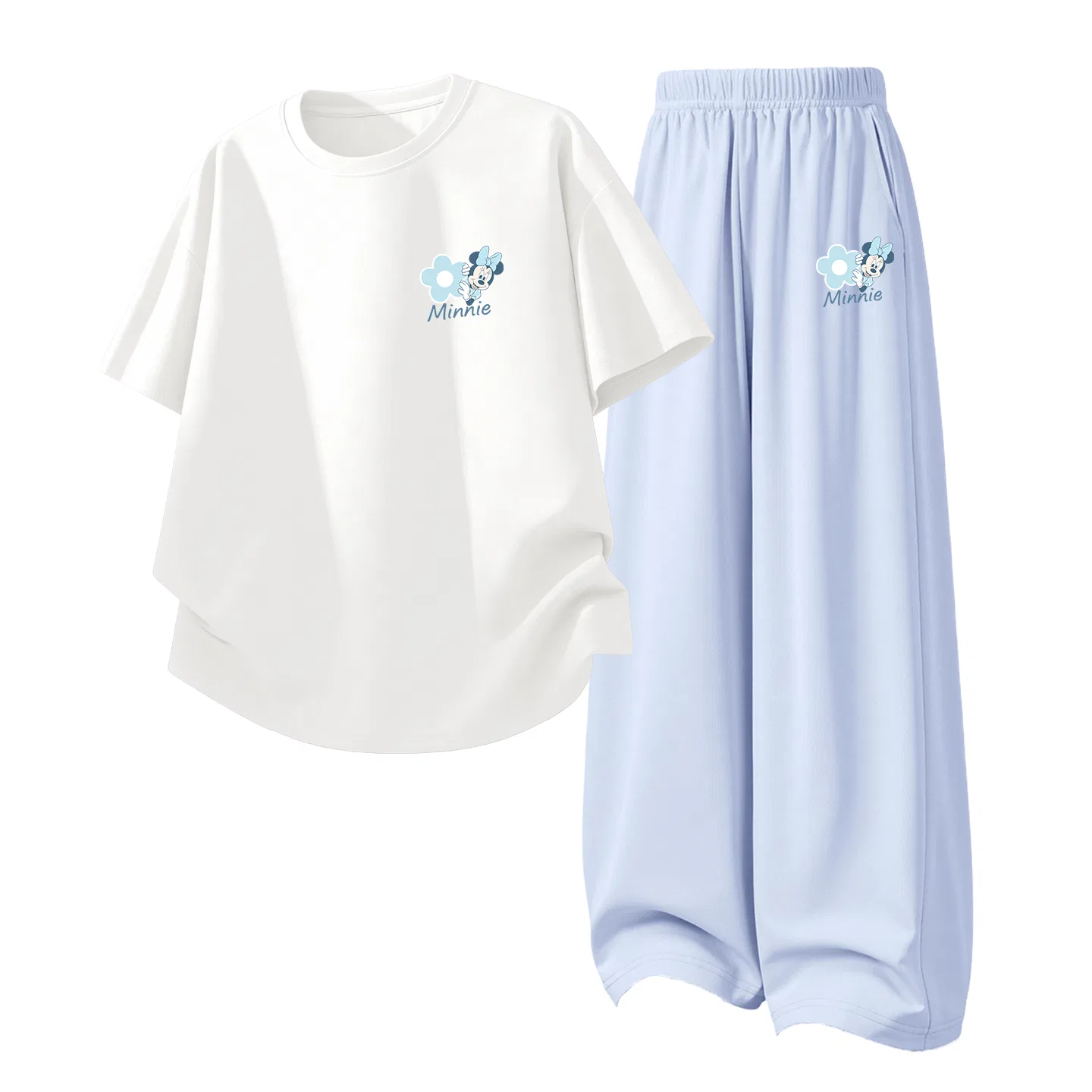 Детский спортивный костюм Disney Casual Sportswear 2 Piece Set, темно-белый и темно-синий