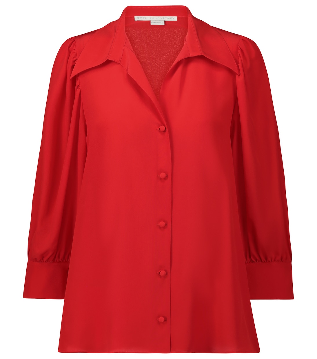 

Рубашка из шелкового крепа Willow Stella McCartney, Power Red