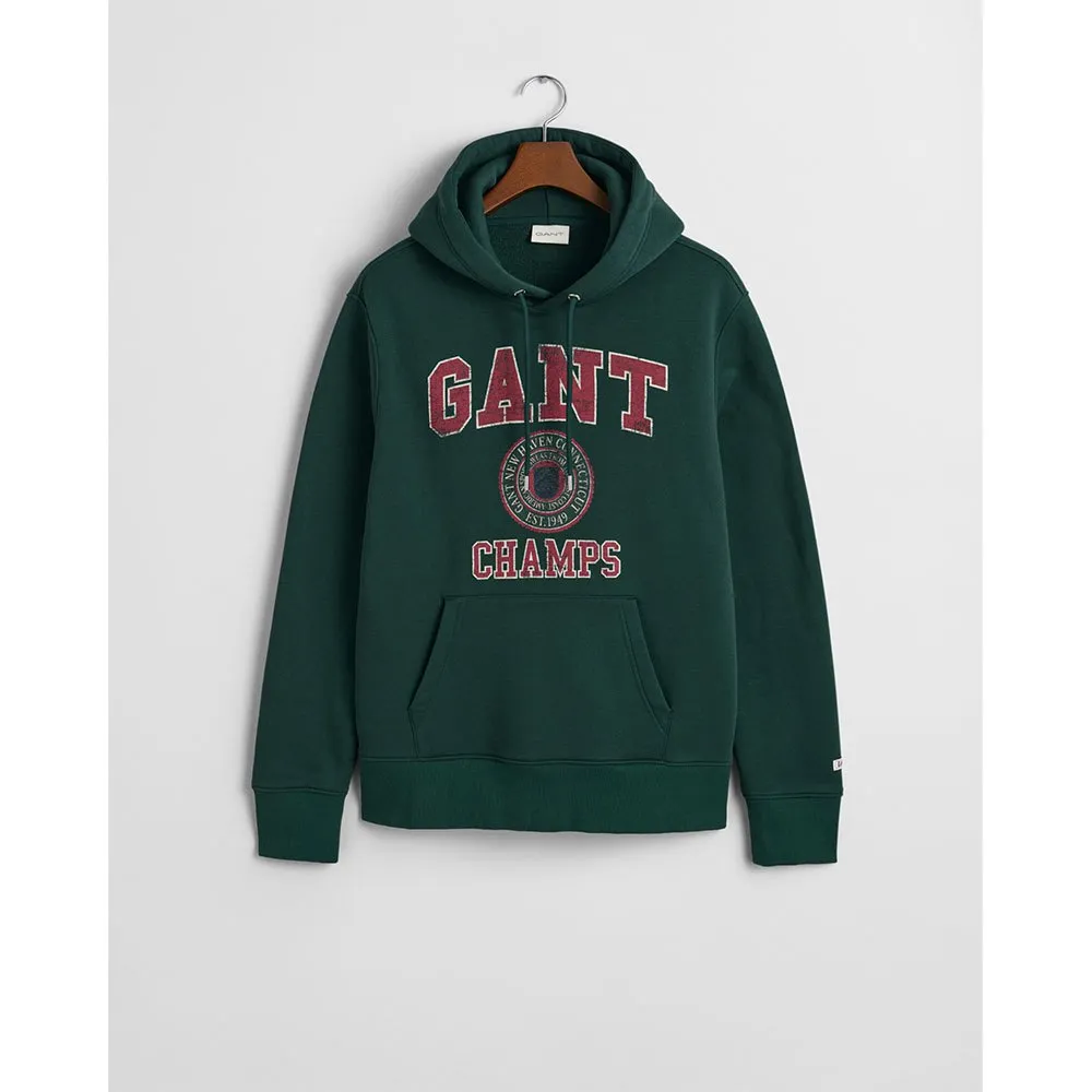 

Худи Gant Front Graphic, зеленый