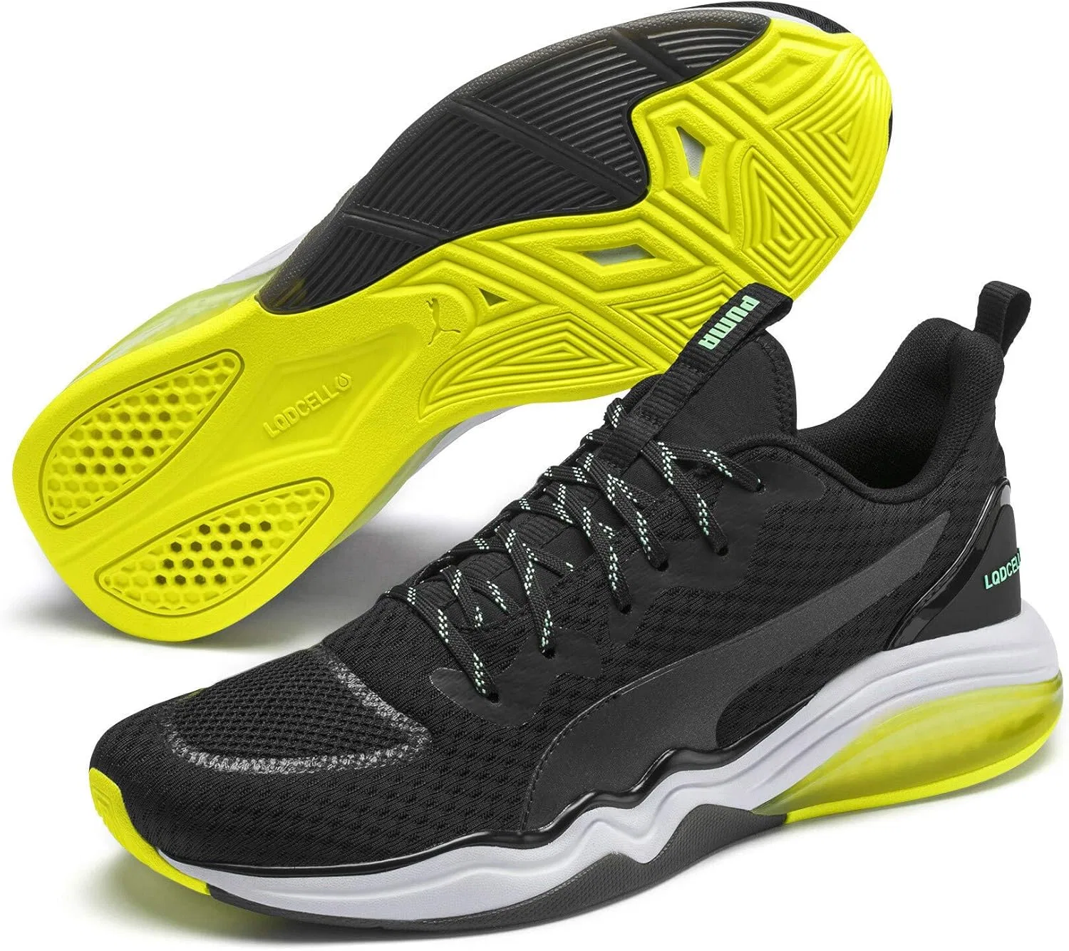 Мужские домашние кроссовки Puma Lqdcell Tension, Puma Black Yellow Alert — фото 2