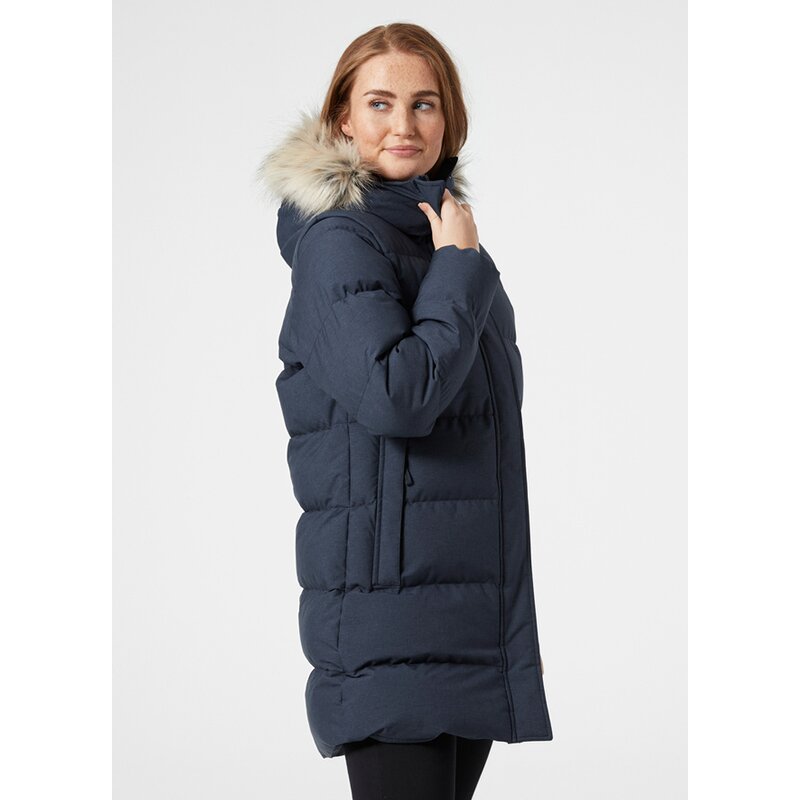 

Пальто с цветочным пуховым парком Hellyhansen, синий