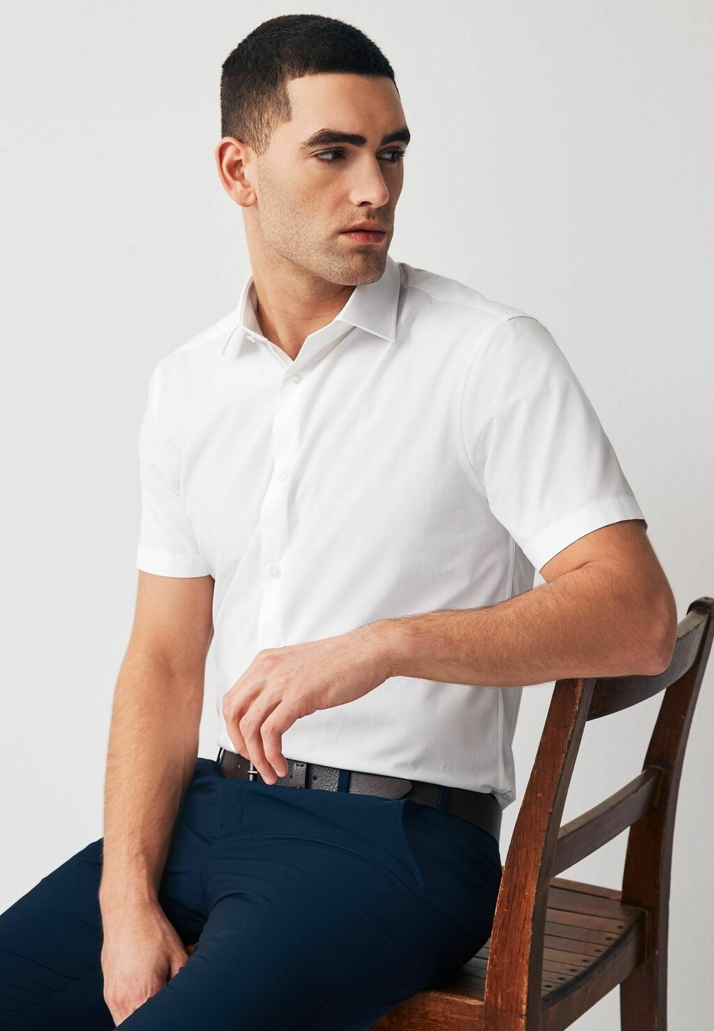 Деловая рубашка 2 PACK SHORT SLEEVE, REGULAR FIT Next, белый — фото 3