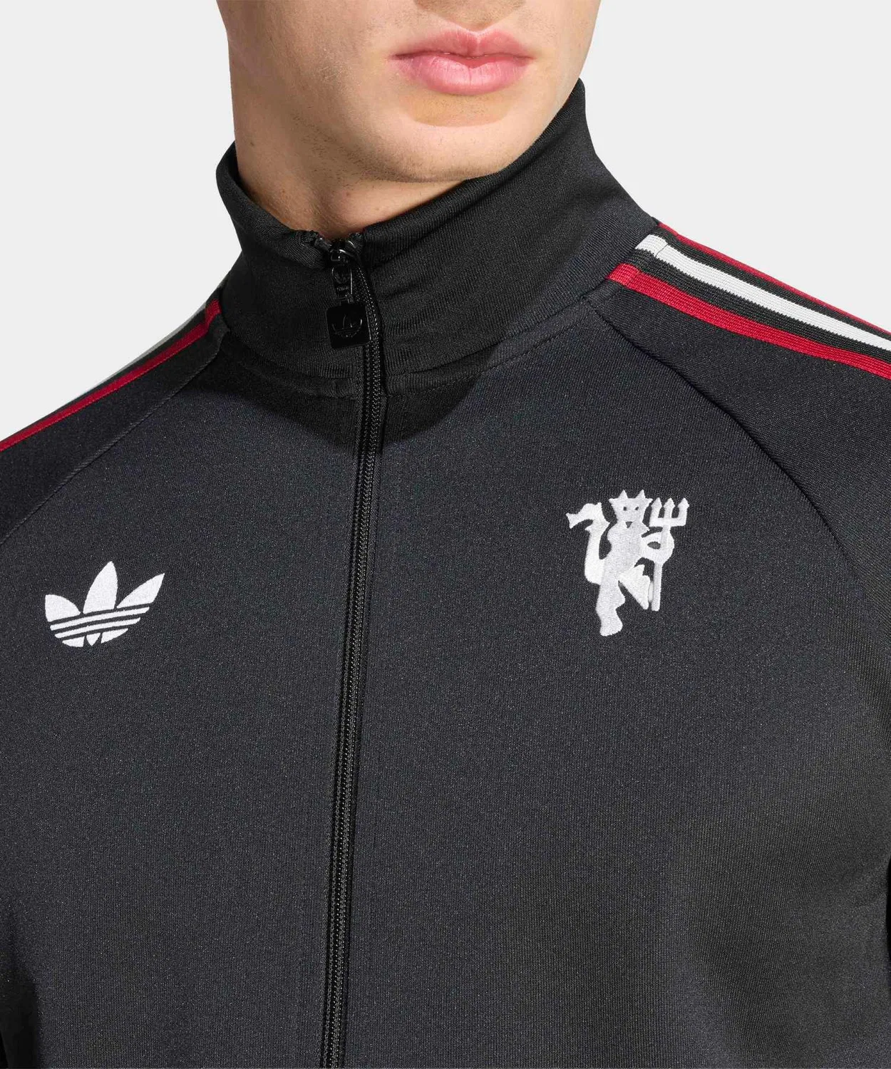 Трек-топ Manchester United Originals Adidas, черный — фото 3