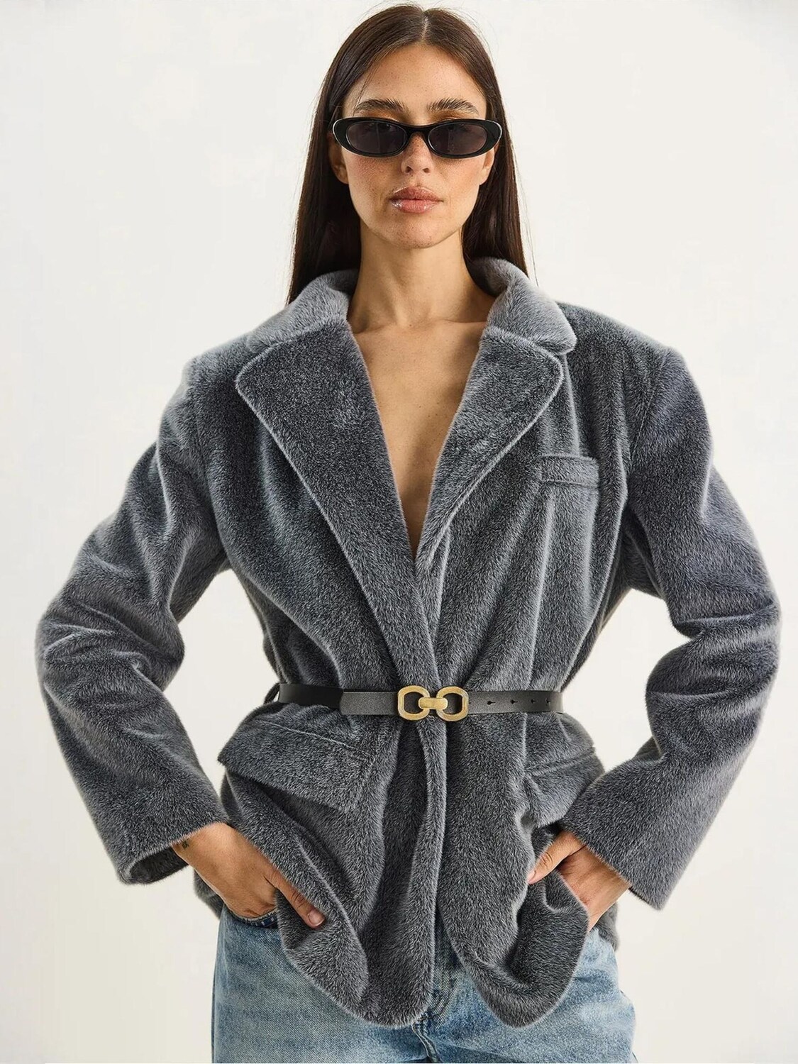 

Bianco Lucci Куртка для межсезонья в темно-сером цвете