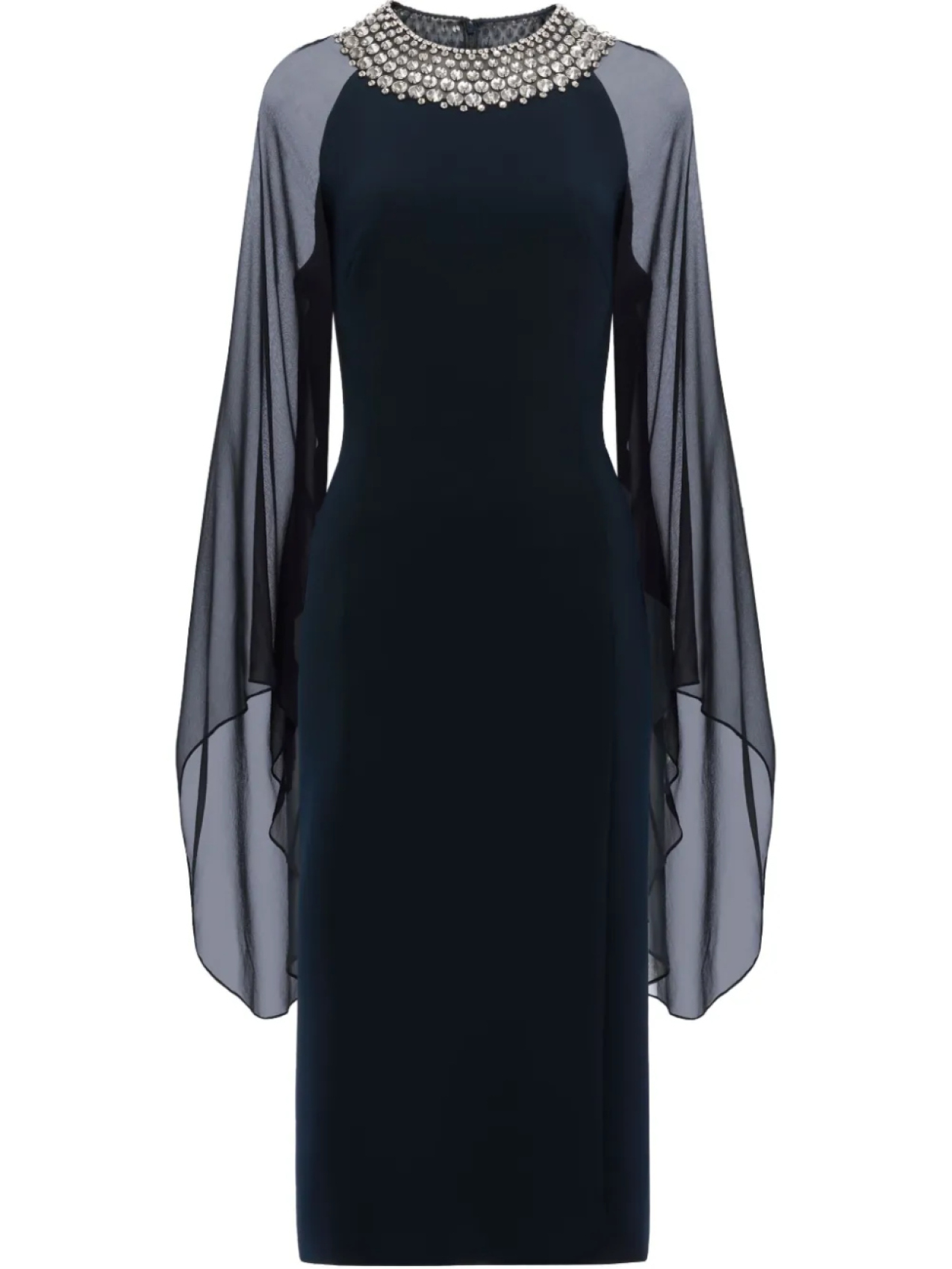 

Платье миди Jenny Packham Sunbeams, синий