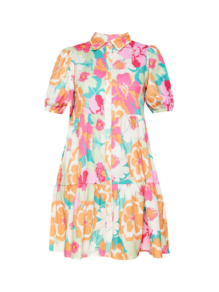 

Usha Женское платье розового многоцветного цвета