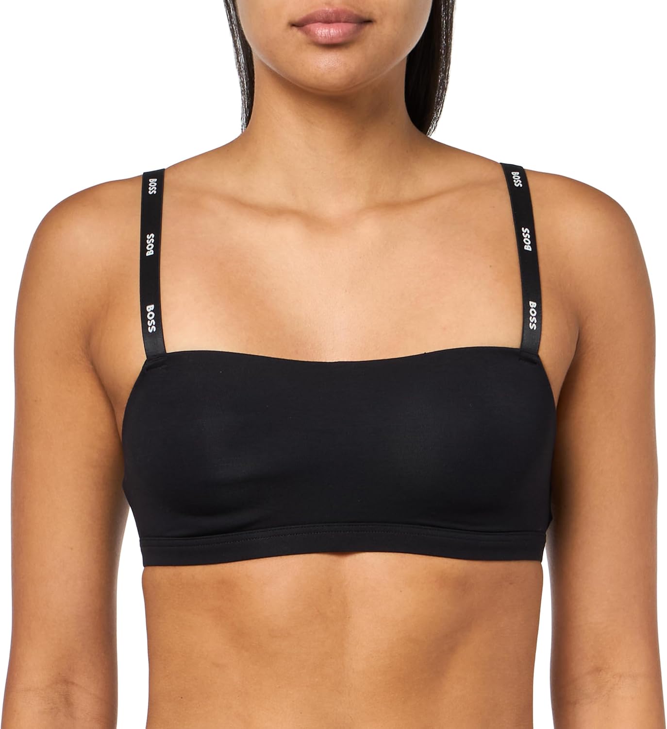 

Бюстгальтер-бралетт BOSS с логотипом и мягкими чашками, Black Storm