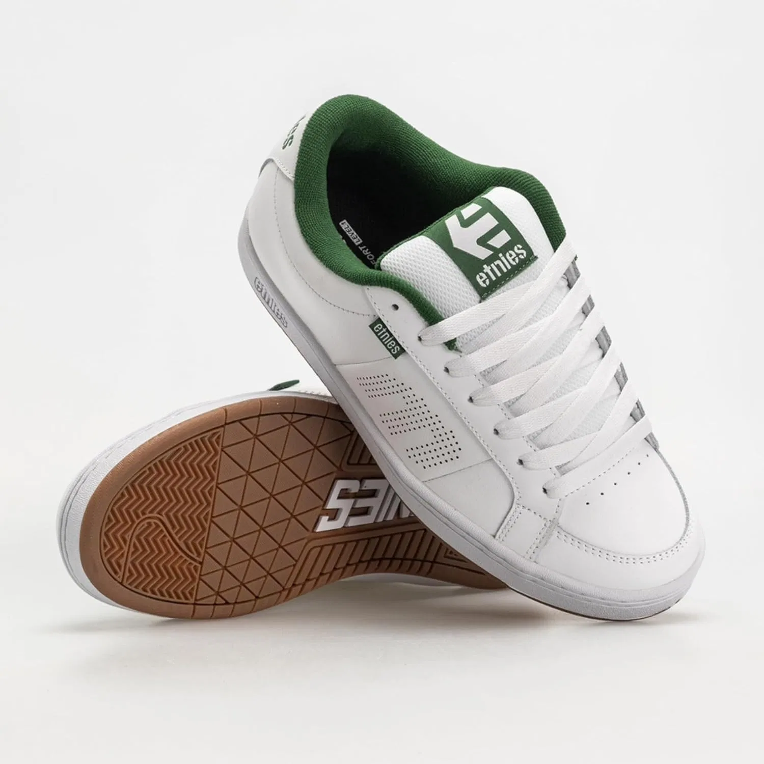 Кроссовки скейтерские Etnies Kingpin, белый/зеленый — фото 3