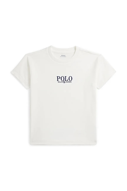 

Детская хлопковая футболка Polo Ralph Lauren, белый