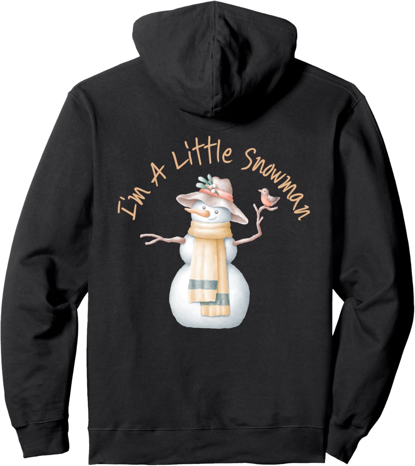 

Рождественская толстовка Я маленький снеговик Christmas Kwanzaa Hanukkah Holiday Shop, черный