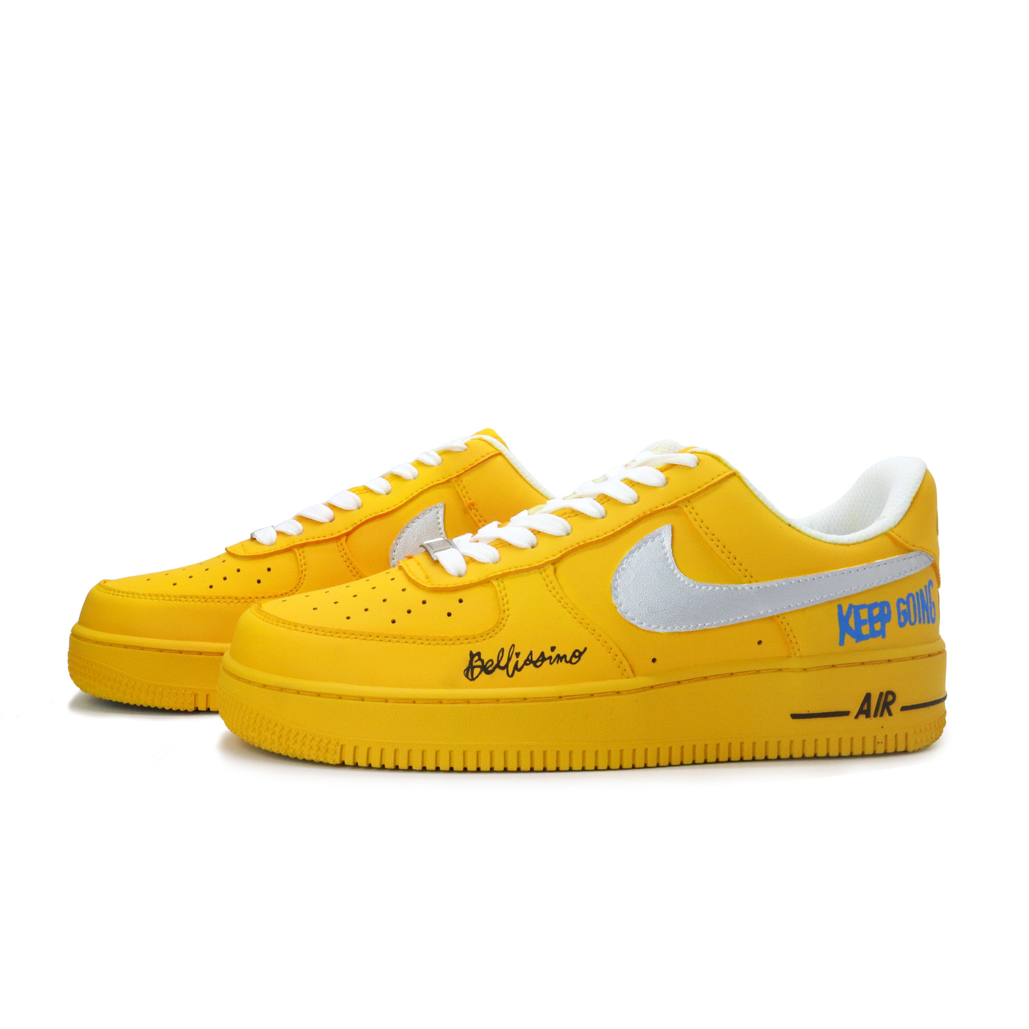 Nike Кроссовки Air Force 1 Silver Label, модные, универсальные, индивидуальные, классический винтаж, ручная роспись, аэрозольная живопись — фото 4