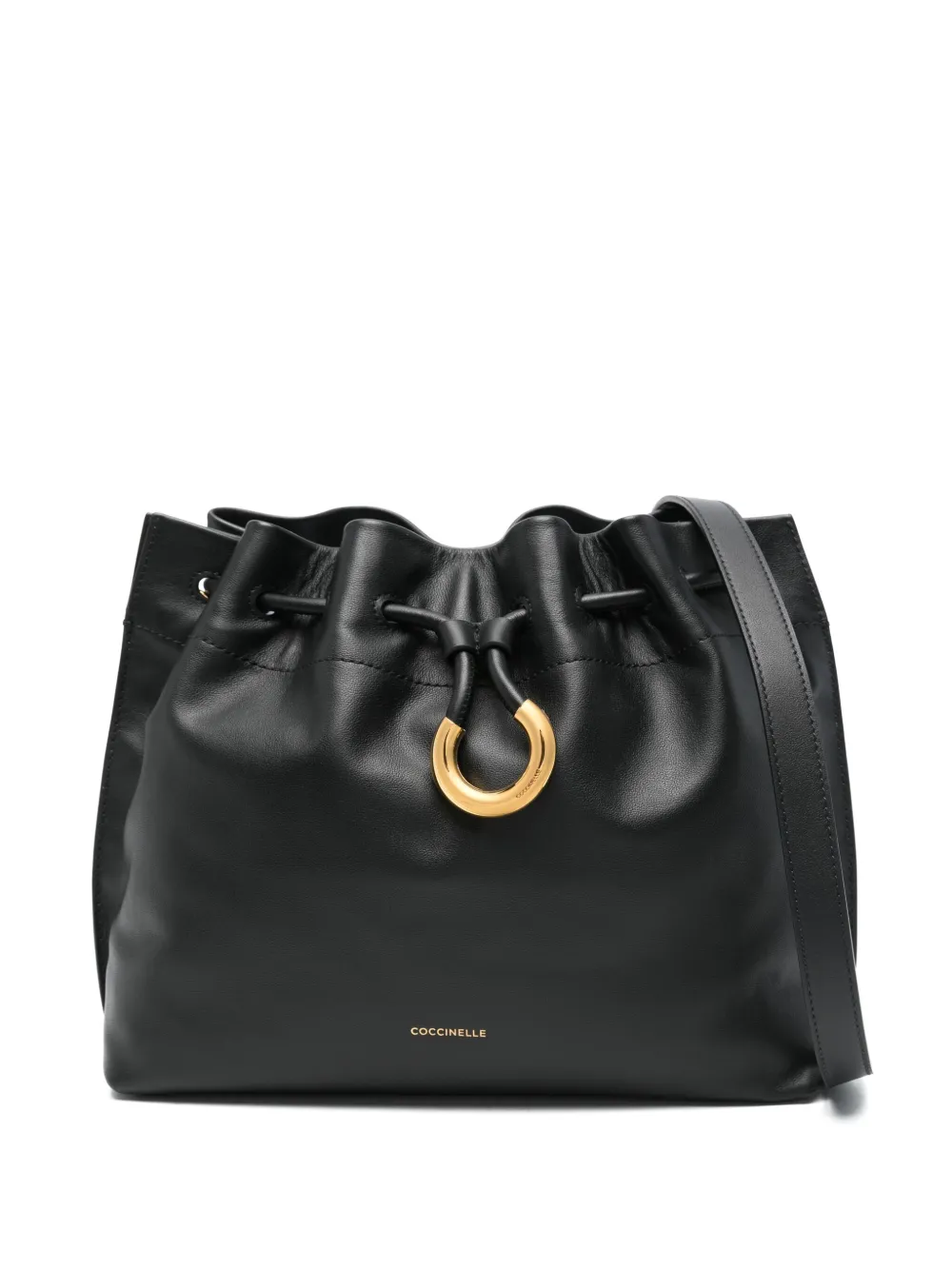 

Сумка через плечо с откидным клапаном Coccinelle, черный