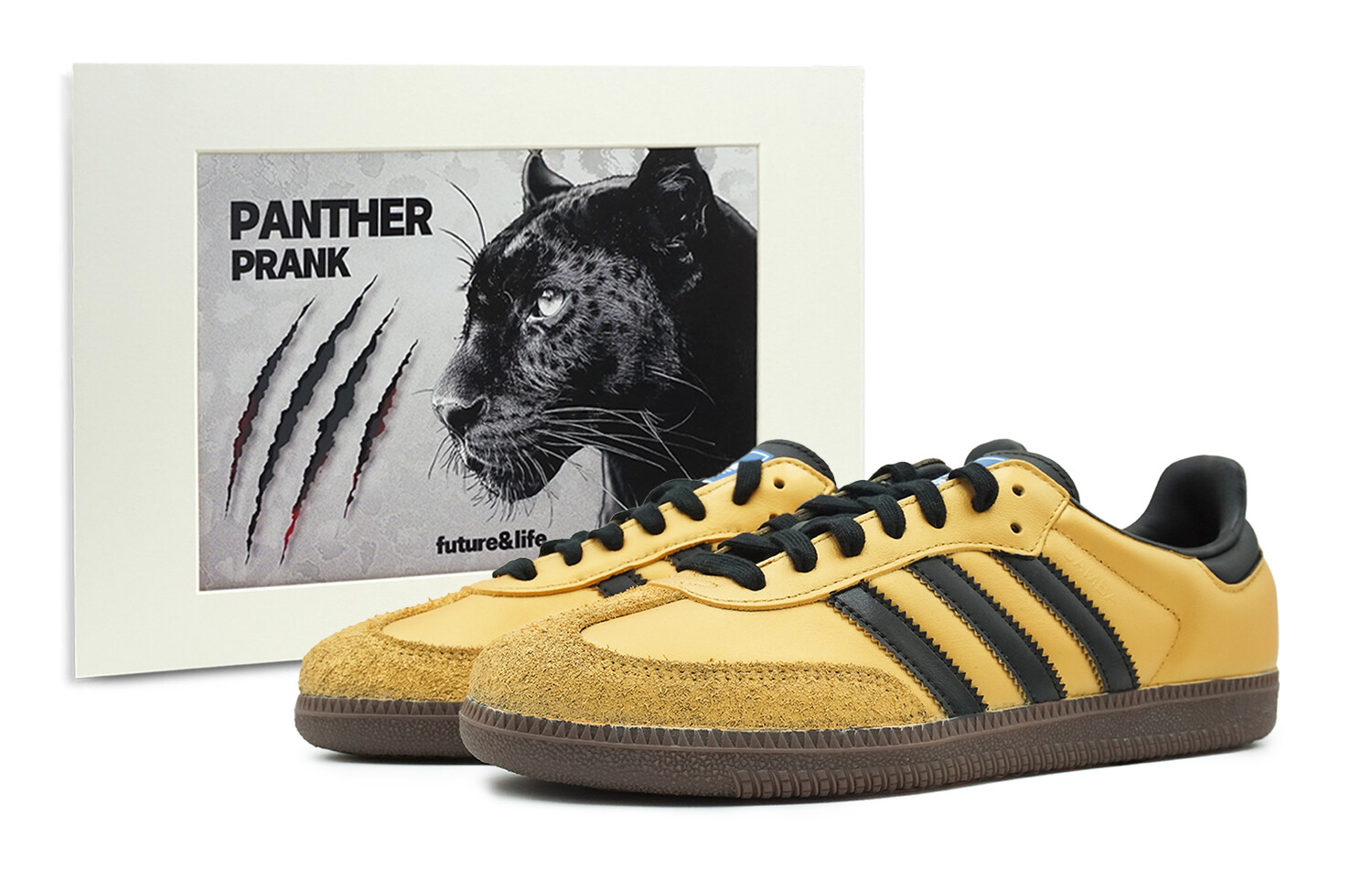 

Кроссовки для скейтбординга SAMBA OG, унисекс, низкие, золотисто-черный Adidas Originals