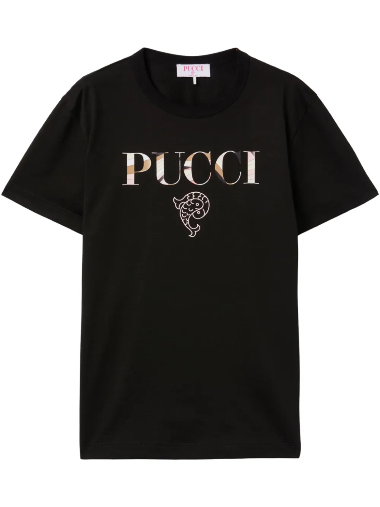 

Футболка из хлопка PUCCI, черный