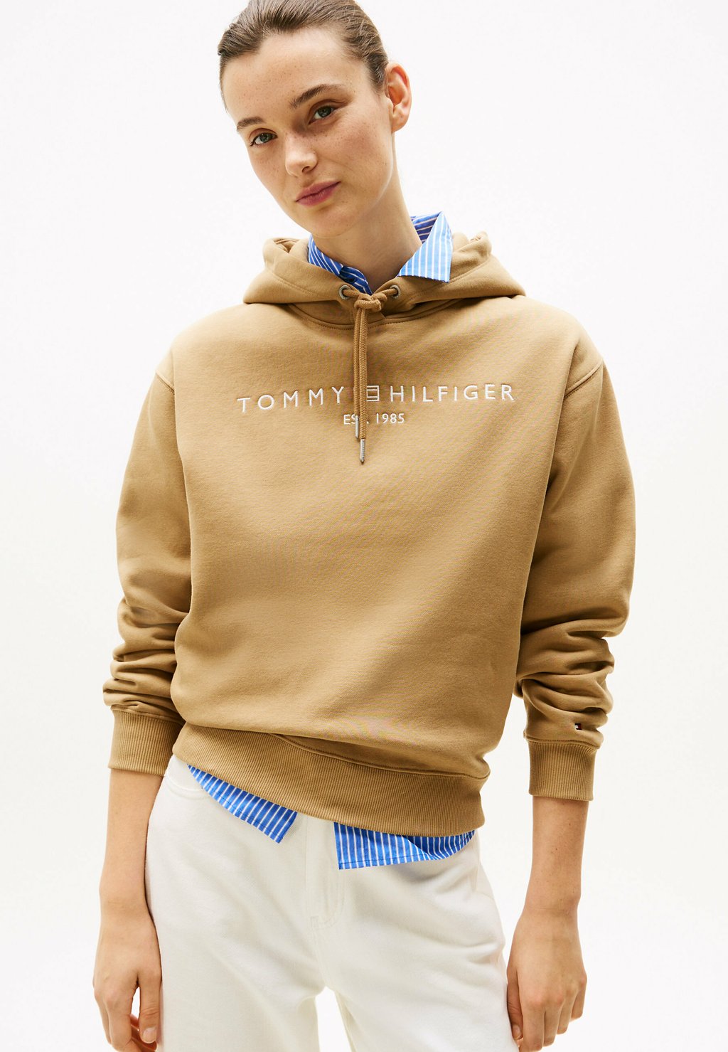 

Толстовка с капюшоном MDRN CORP LOGO Tommy Hilfiger, бежевый