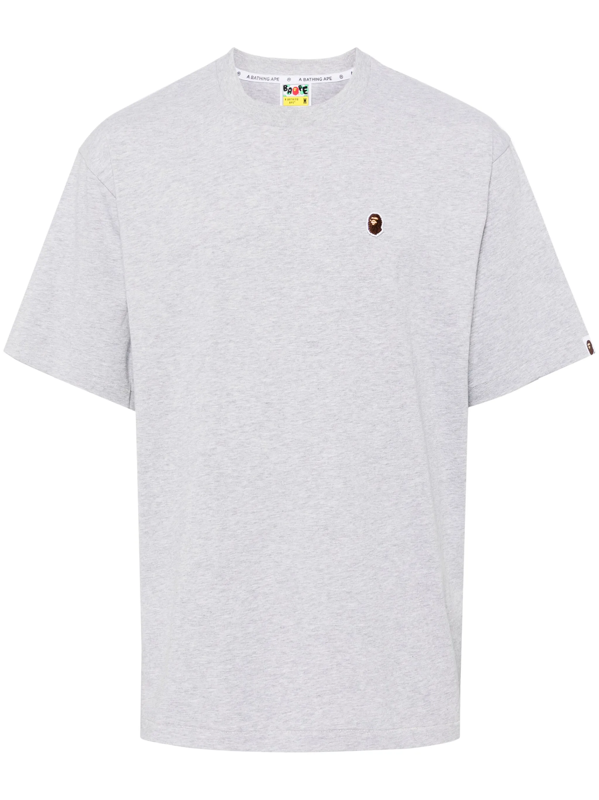 

Футболка с вышитым логотипом A Bathing Ape, серый