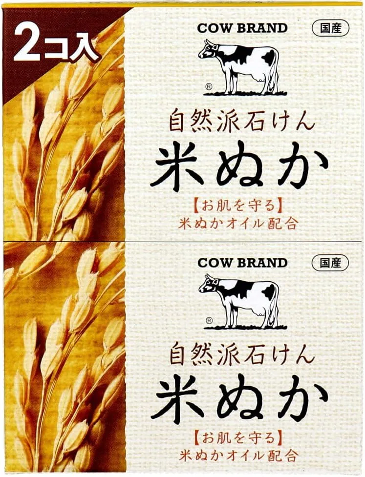 Мыло Cow Brand Natural Soap, Rice Bran, 100 г x 10 шт