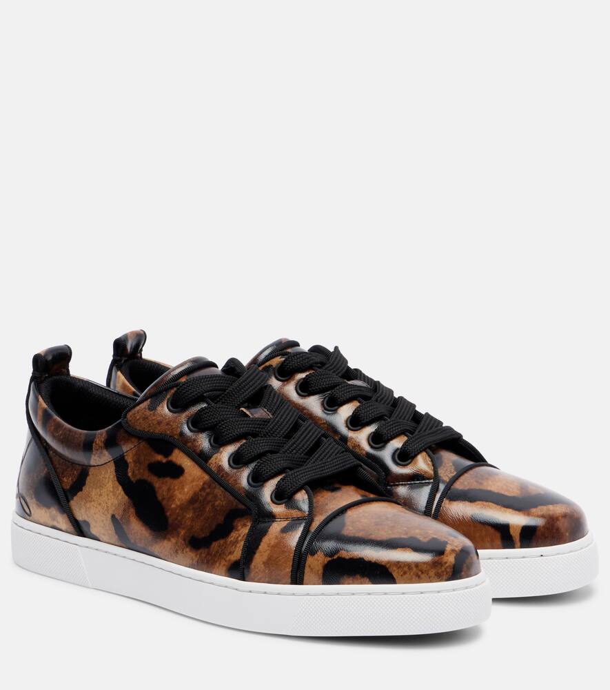 Кожаные кроссовки Fun Louise Junior Christian Louboutin, Brown