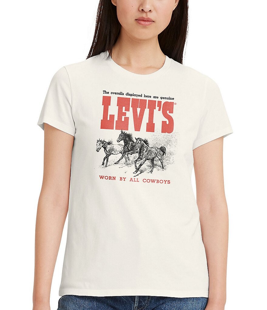 

Футболка с логотипом Levi's The Perfect Horse Trio, слоновая кость