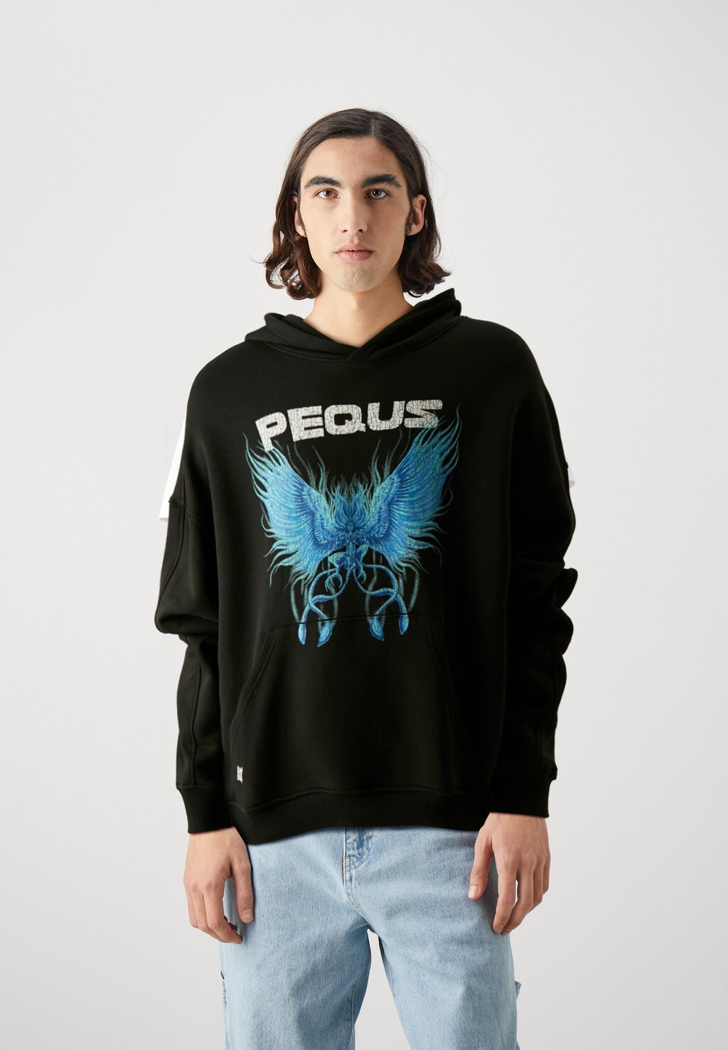 

Толстовка GRAPHIC HOODIE UNISEX PEQUS, цвет black