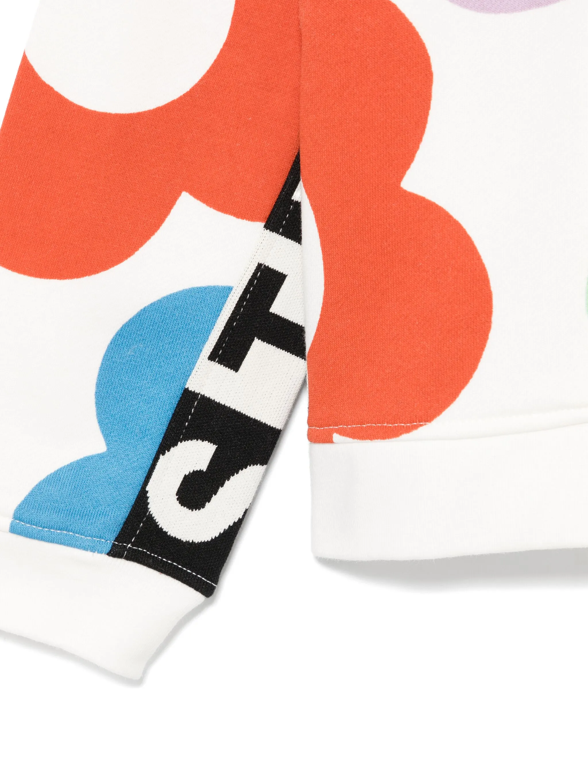 Худи с цветочным принтом Stella Mccartney Kids, белый — фото 3