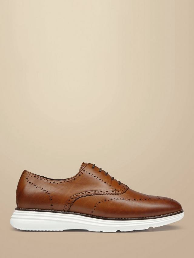 

Кожаные кроссовки с акцентом брог Charles Tyrwhitt, цвет Walnut