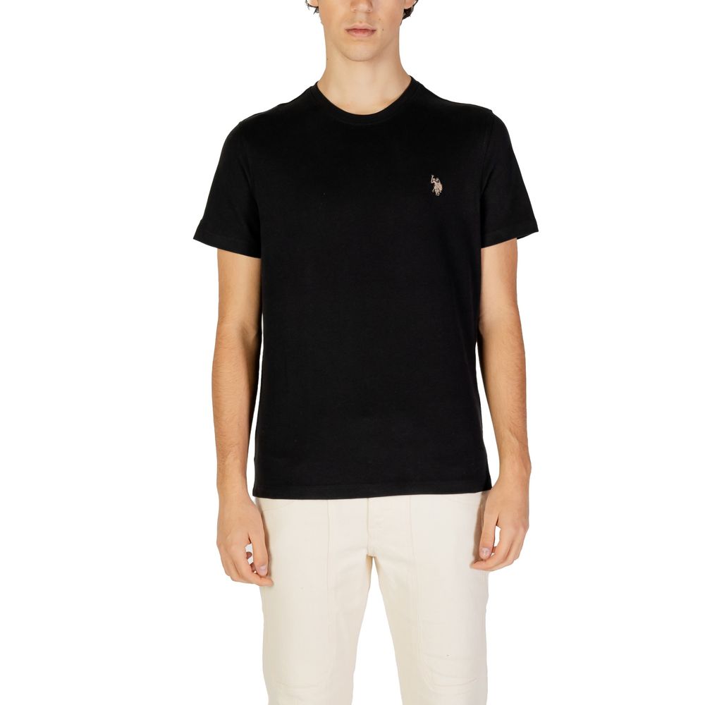 

Черная хлопковая футболка U.S. Polo Assn.