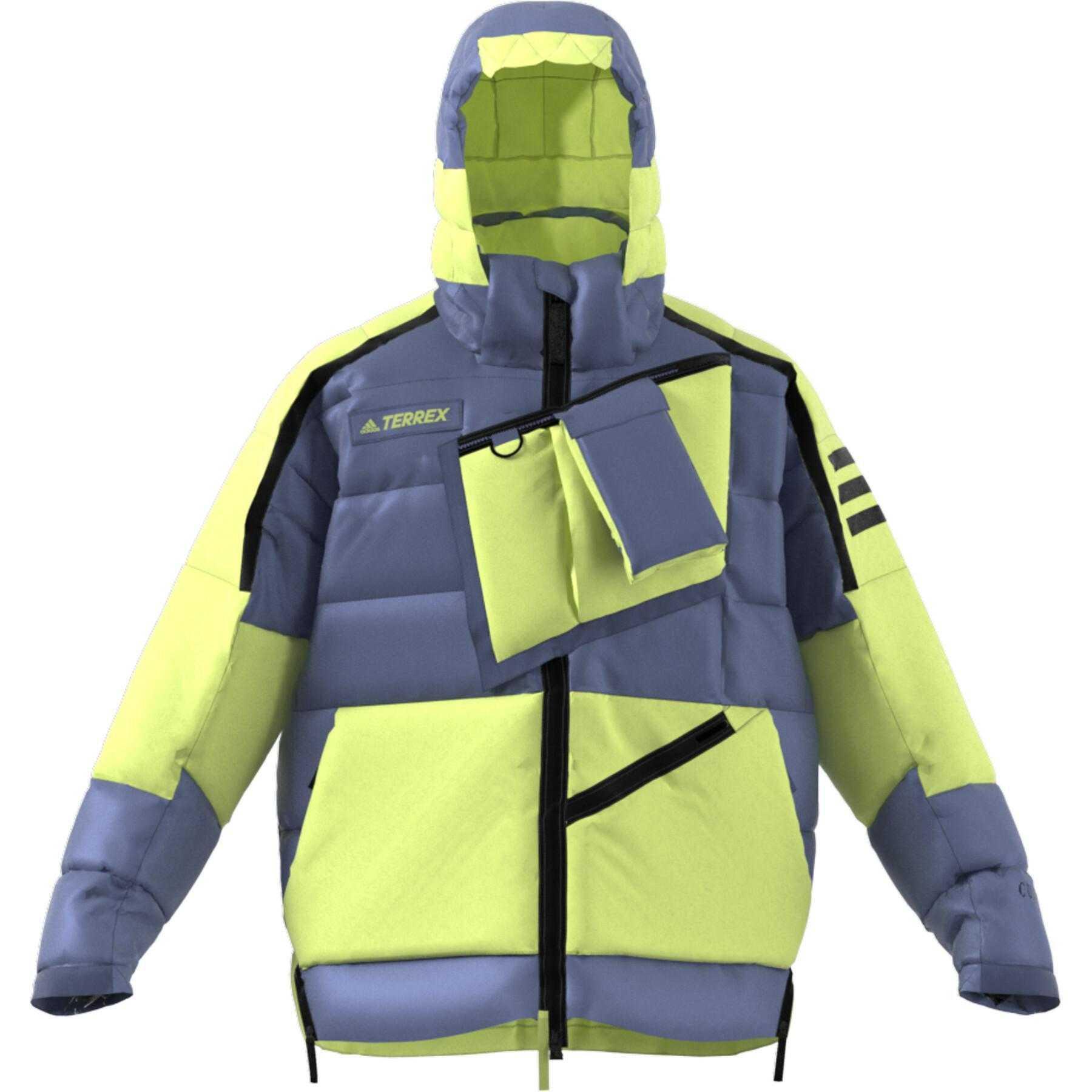 

Adidas Пуховик XPLORIC унисекс желто-фиолетовый, Yellow Purple