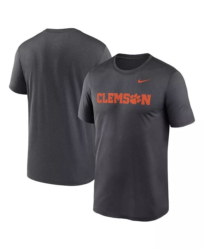 

Мужская футболка антрацитового цвета с надписью Clemson Tigers Primetime Legend Nike