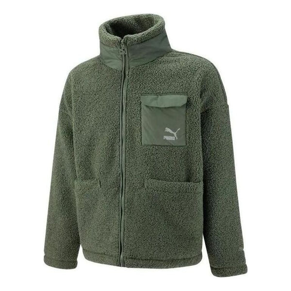 

Куртка patch pocket sherpa jacket 'green' Puma, зеленый