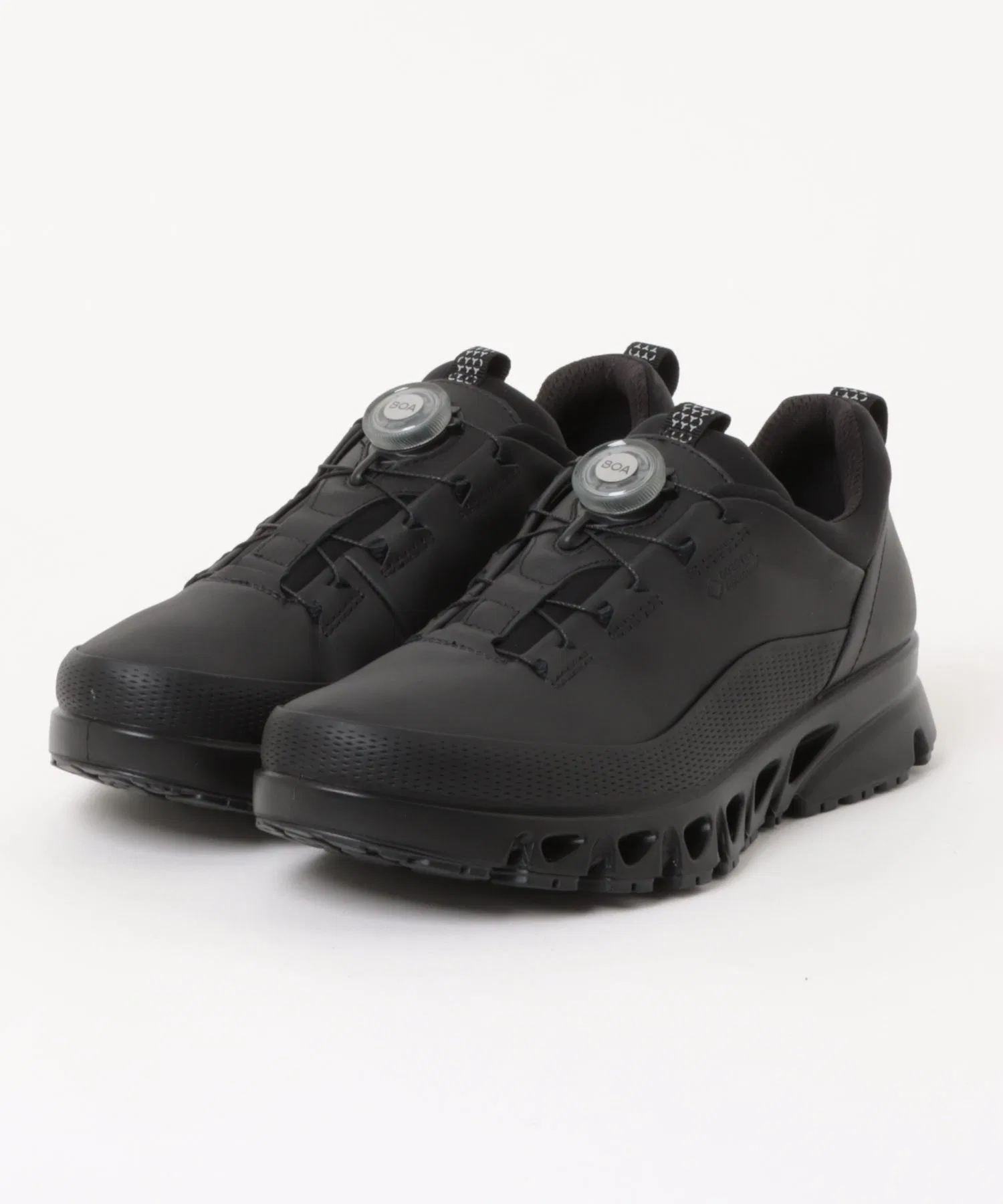 Мужские кожаные кроссовки ECCO MULTI-VENT GORE-TEX чёрные
