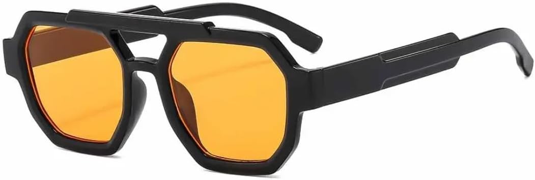 

Солнцезащитные очки с защитой от УФ-излучения UV400 | Двойные перемычки, чайный синий | Линзы конфетных цветов для занятий спортом на открытом воздухе и вождения DSVIGF, Black Orange