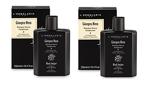Шампунь-гель для душа «Juniper Black» от The Erbolario, 2 упаковки по 250 мл L'Erbolario