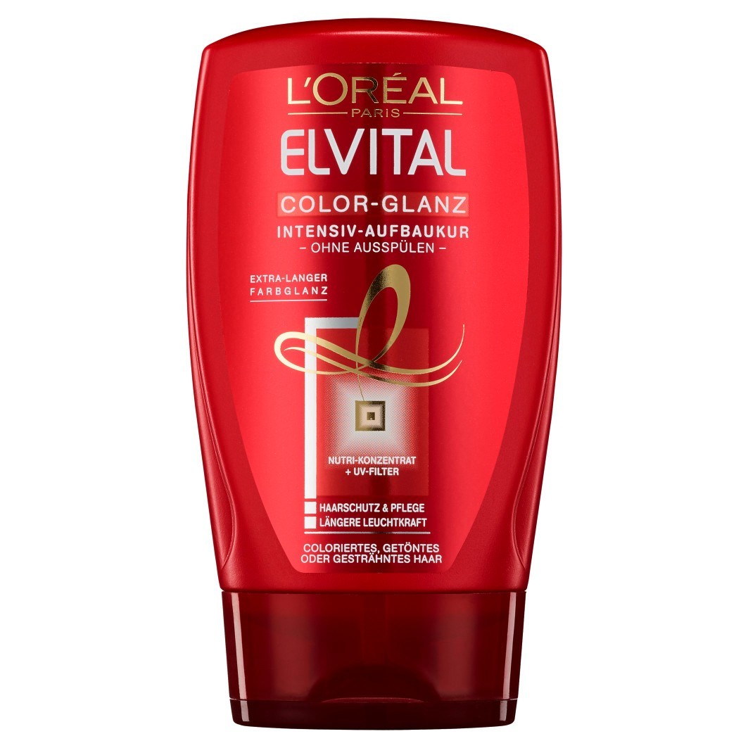 

Маска для волос elvital intensiv aufbau-kur color glanz Loreal Paris, объем 125 мл