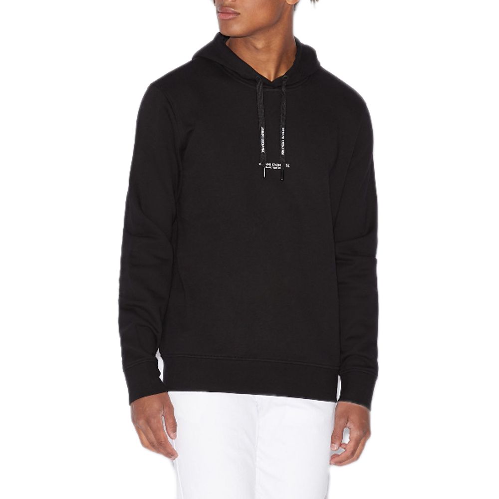 

Черный хлопковый свитер Armani Exchange