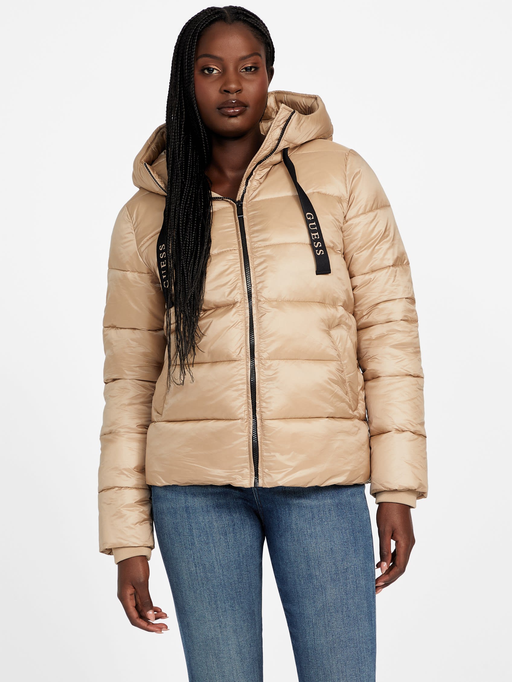 

Малина Стеганая куртка Guess Factory, золотой