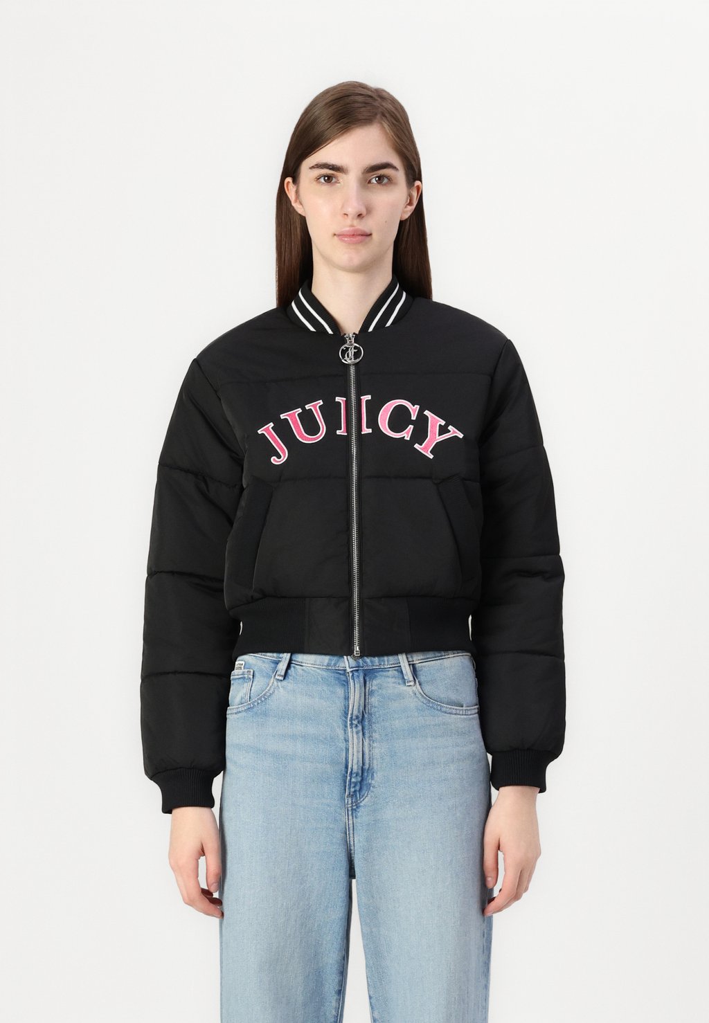 

Куртка-бомбер COLLEGE KELSEY PUFFER Juicy Couture, черный