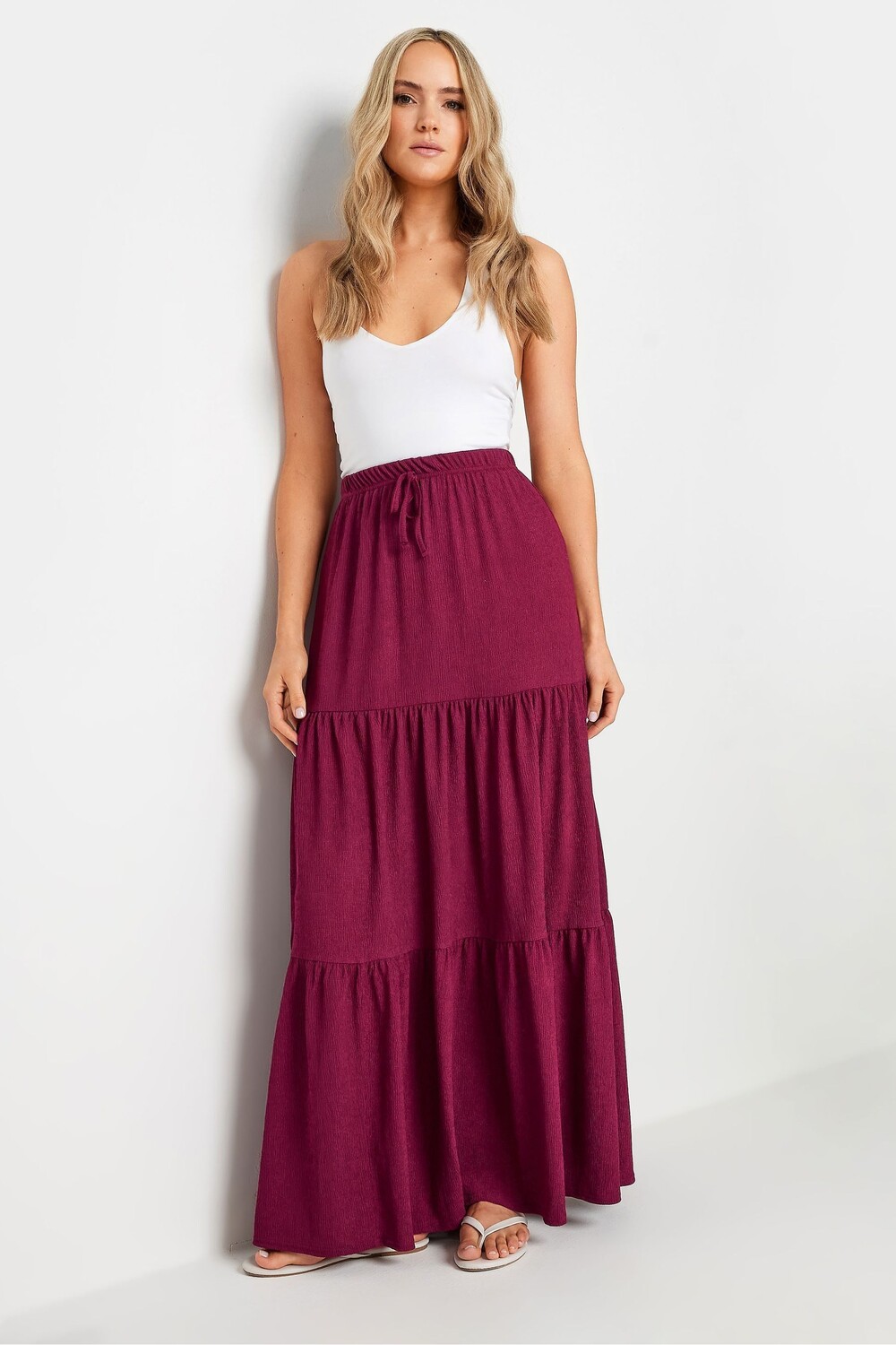 

Юбка с завязками и гофре Long Tall Sally, розовый
