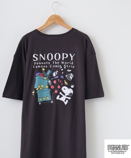 

Футболка, принт Peanuts, оверсайз, Tenjiku