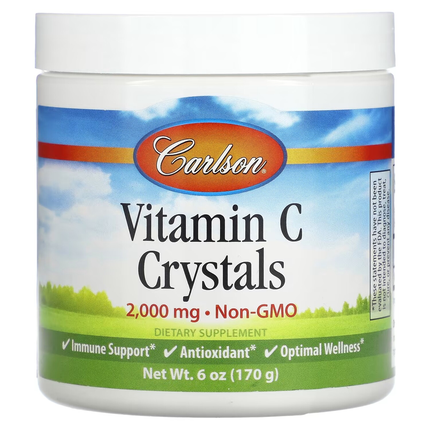 

Кристаллы витамина С Carlson 2000 мг, 170 г
