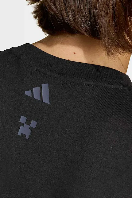Футболка детская Minecraft Adidas, черный — фото 4