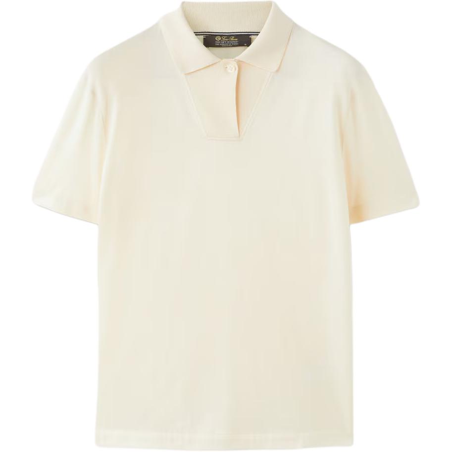 

Футболка-поло женская Radish с воротником-поло, умеренно прямого кроя Loro Piana, radish