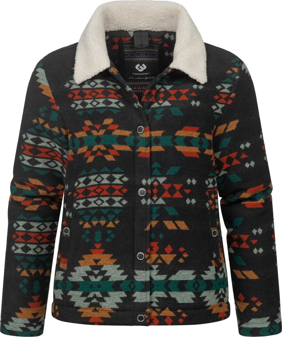 

Куртка межсезонная Ragwear Walinea Ikat, темно-зеленый