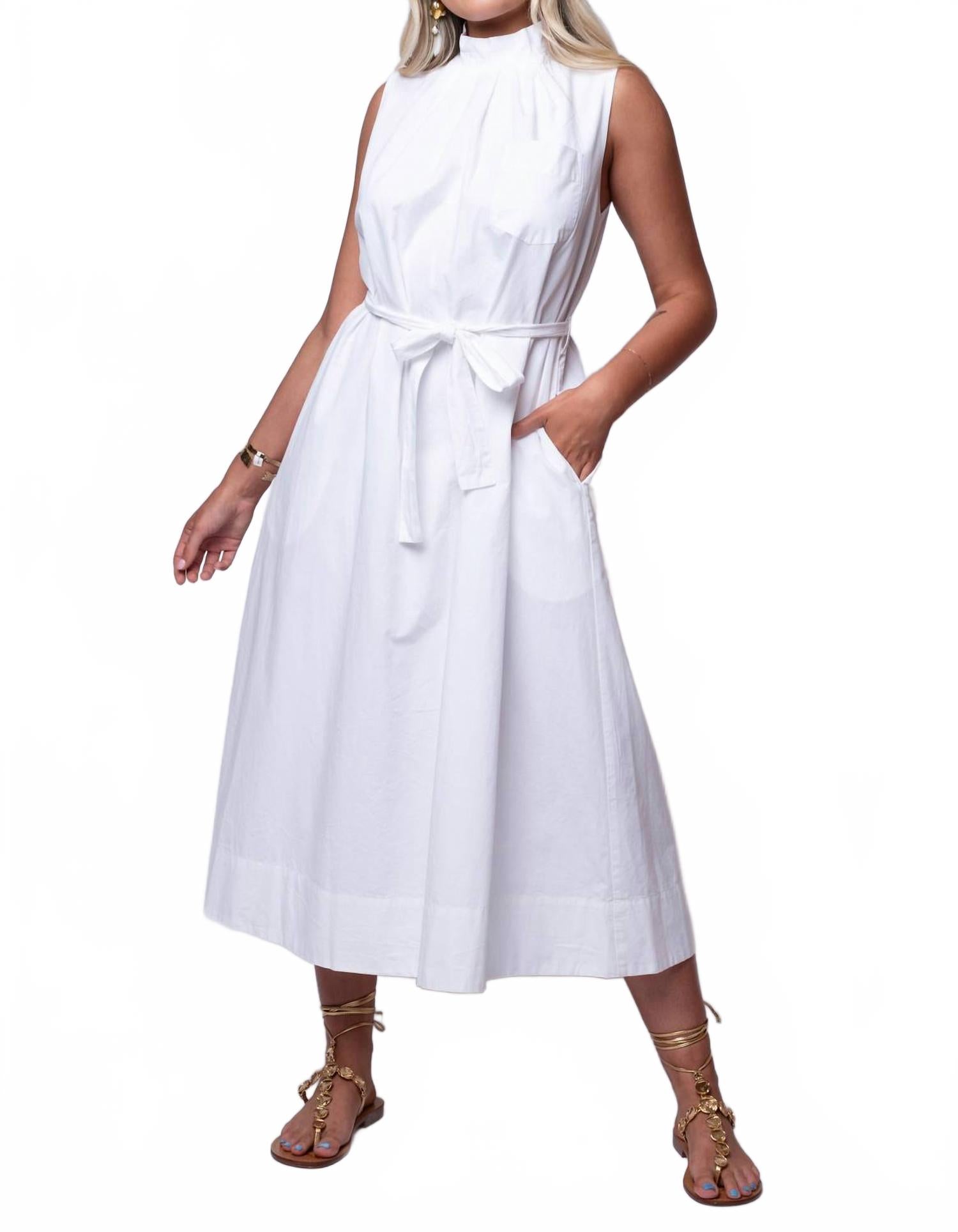 

Платье Malibu Midi в белом цвете Du Paradis