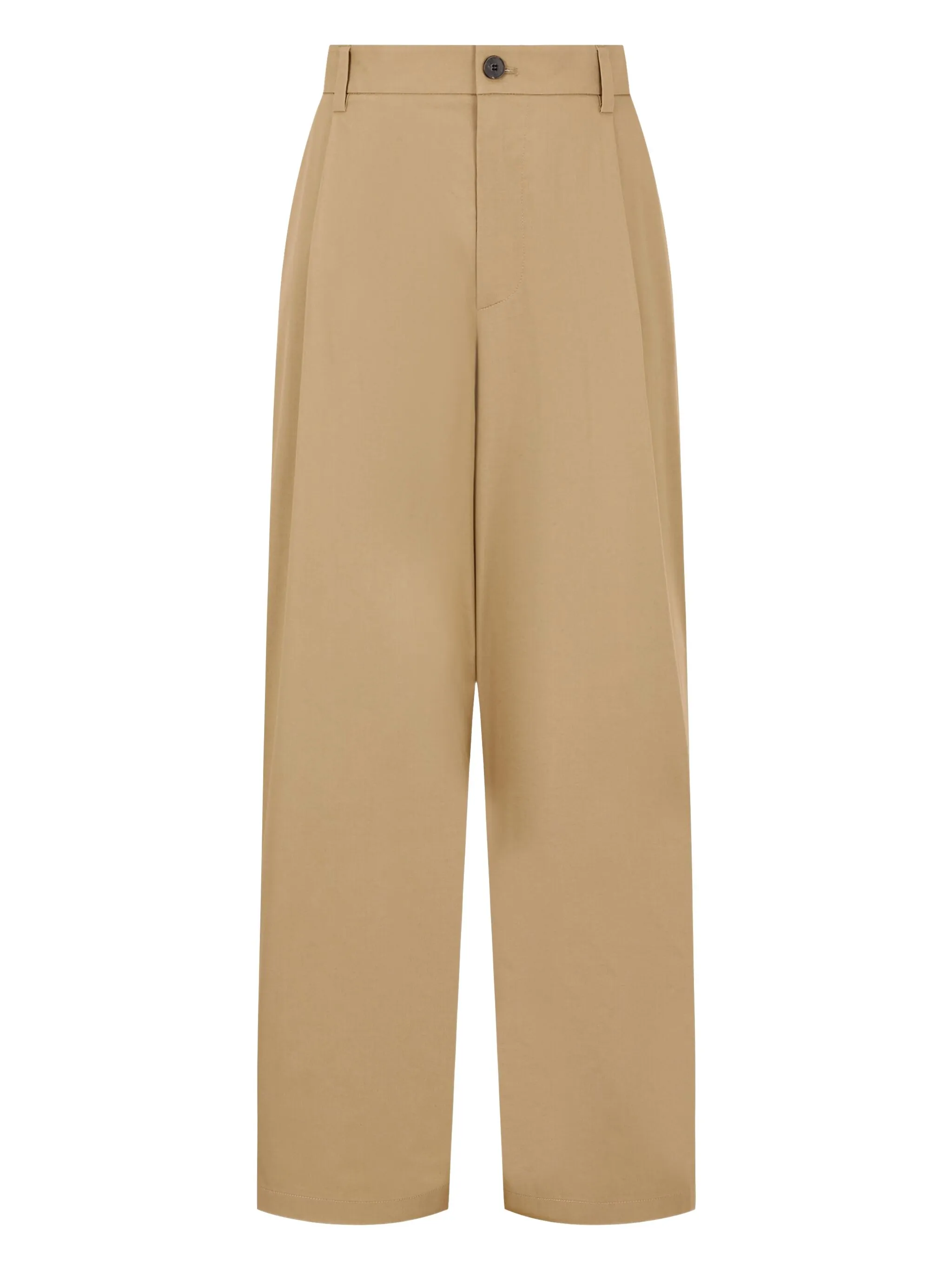 

Брюки строгого кроя с завышенной талией Studio Tomboy, бежевый