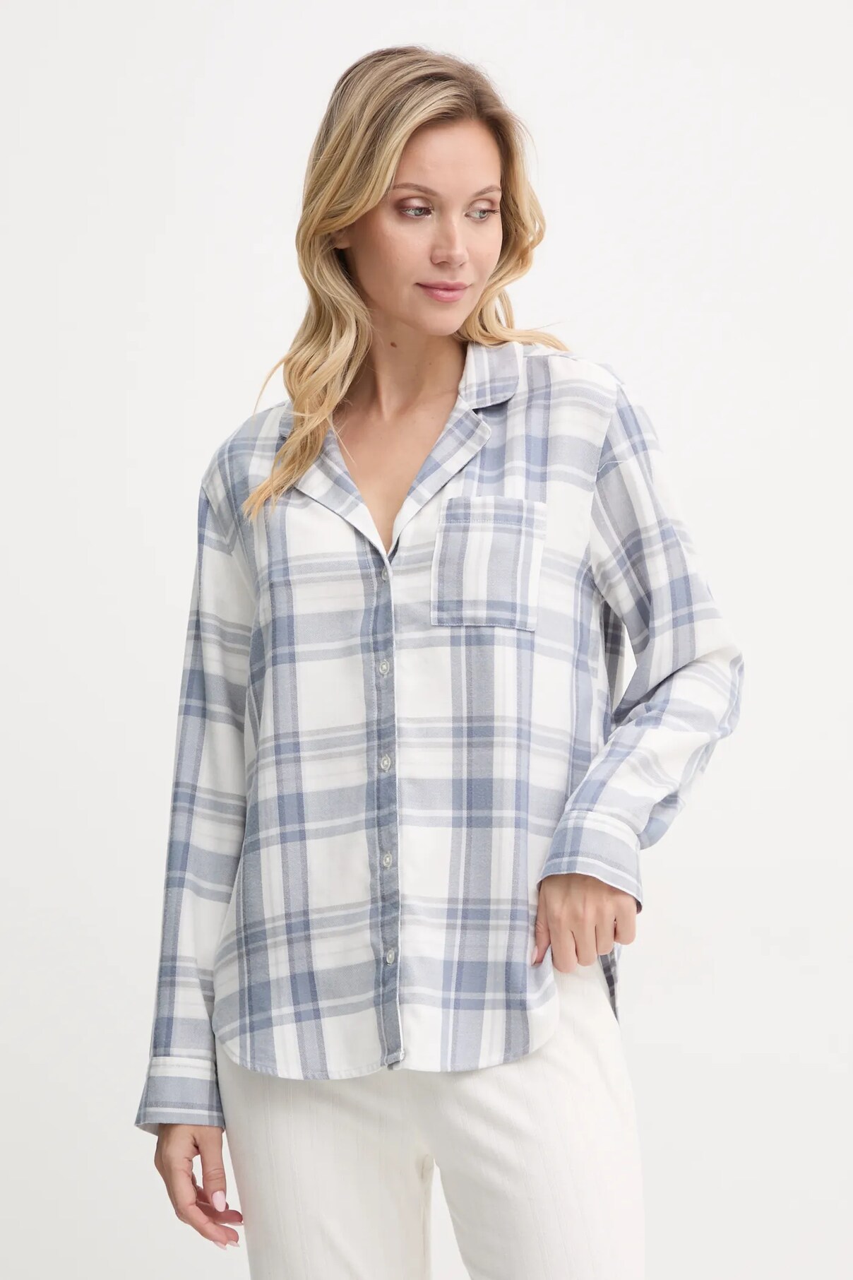 

Пижамная рубашка Hollister Co., синий