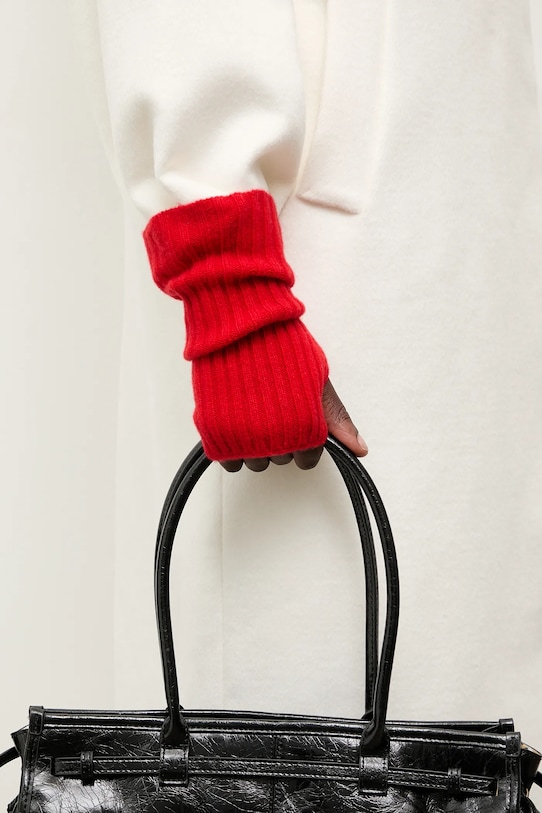 

Шерстяные варежки Answear.Lab, красный